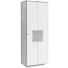 SCHUHSCHRANK 72/198/37 cm - Eichefarben/Weiß, MODERN, Glas/Holz (72/198/37cm) - Linea Natura SCHUHSCHRANK 72/198/37 cm - Eichefarben/Weiß, MODERN, Glas/Holz (72/198/37cm) - Linea Natura
