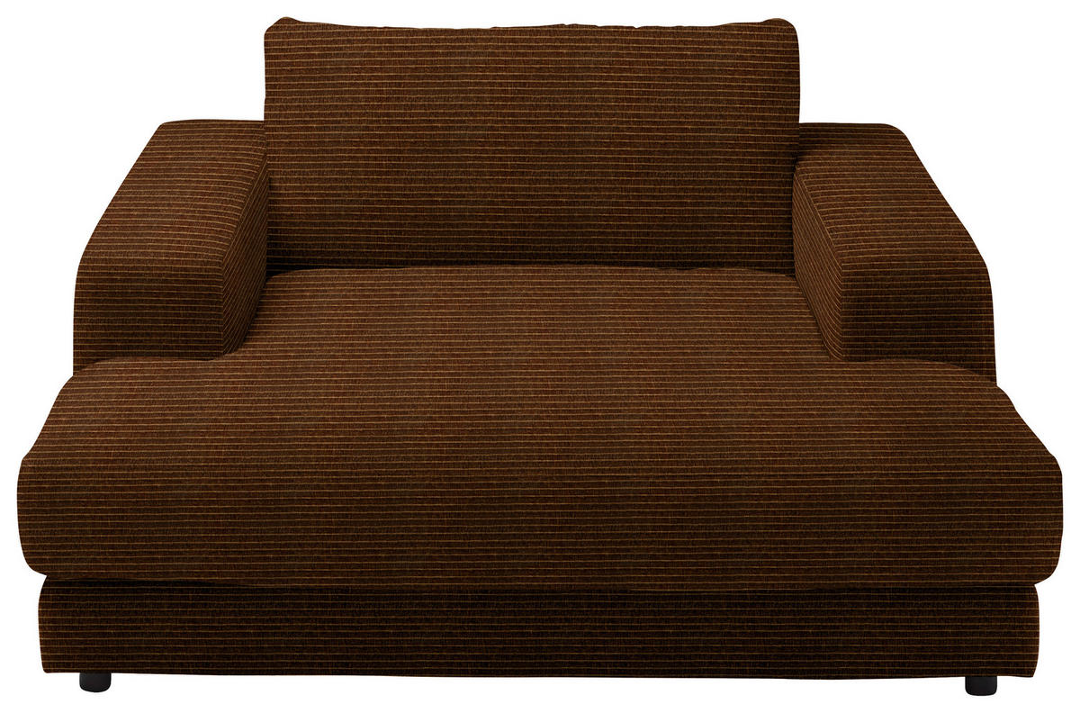 XXL-SESSEL in Chenille Messingfarben  - Messingfarben/Schwarz, Design, Kunststoff/Textil (150/86/170cm) - Lomoco
