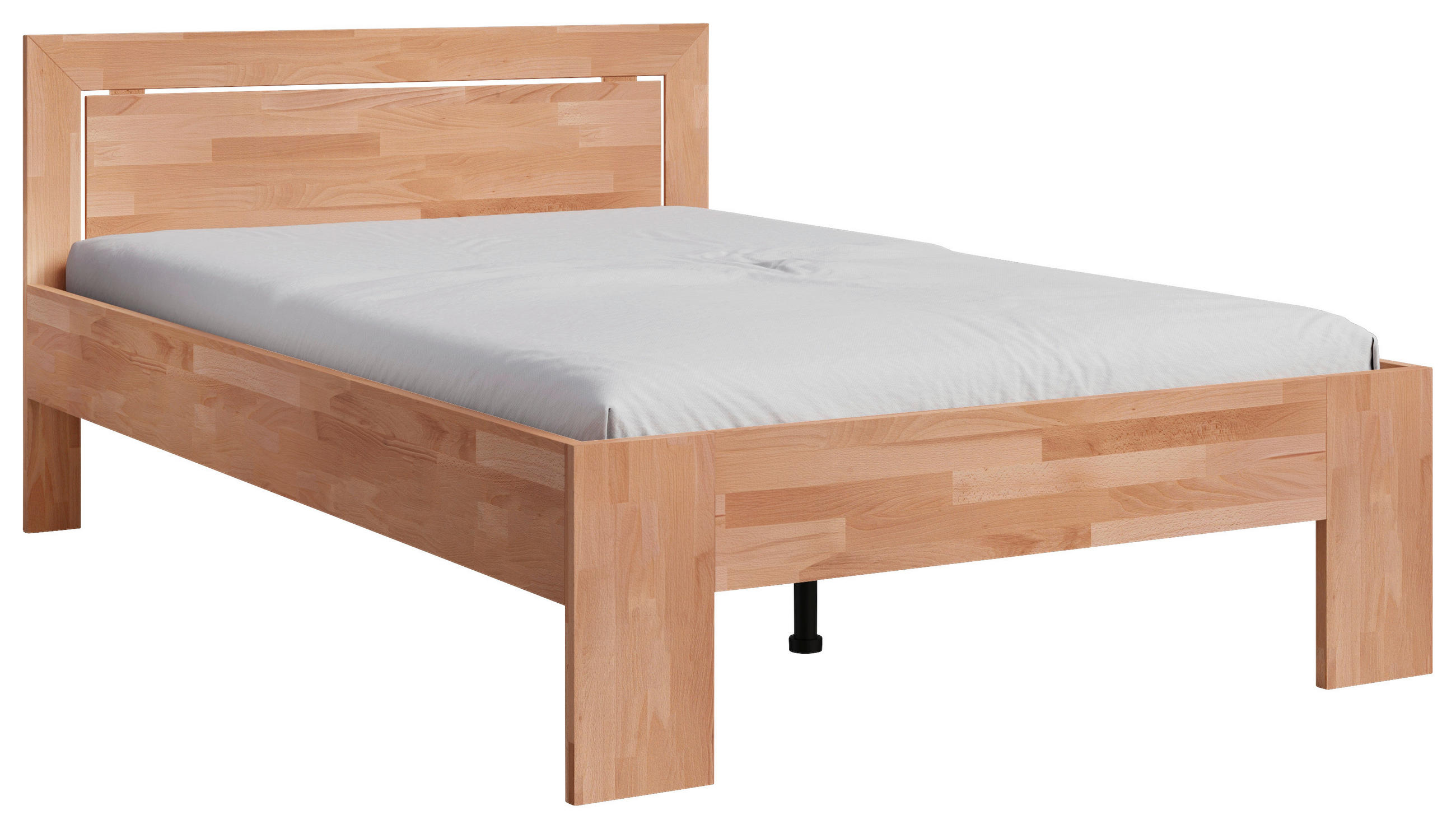 BETT 140/200 cm  in Kernbuche  - Kernbuche, Natur, Holz (140/200cm) - Linea Natura