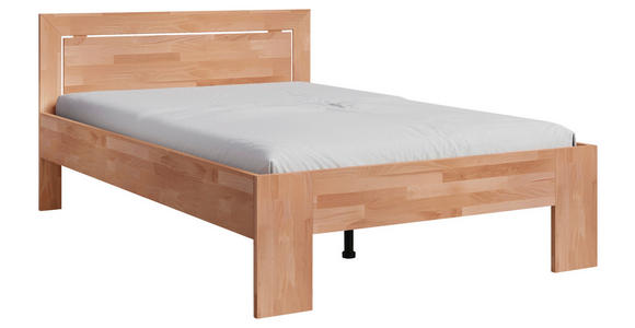 BETT 140/200 cm  in Kernbuche  - Kernbuche, Natur, Holz (140/200cm) - Linea Natura