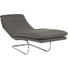 RELAXLIEGE in Leder Graphitfarben - Chromfarben/Graphitfarben, Design, Leder/Metall (65/101/158cm) - Chilliano RELAXLIEGE in Leder Graphitfarben - Chromfarben/Graphitfarben, Design, Leder/Metall (65/101/158cm) - Chilliano