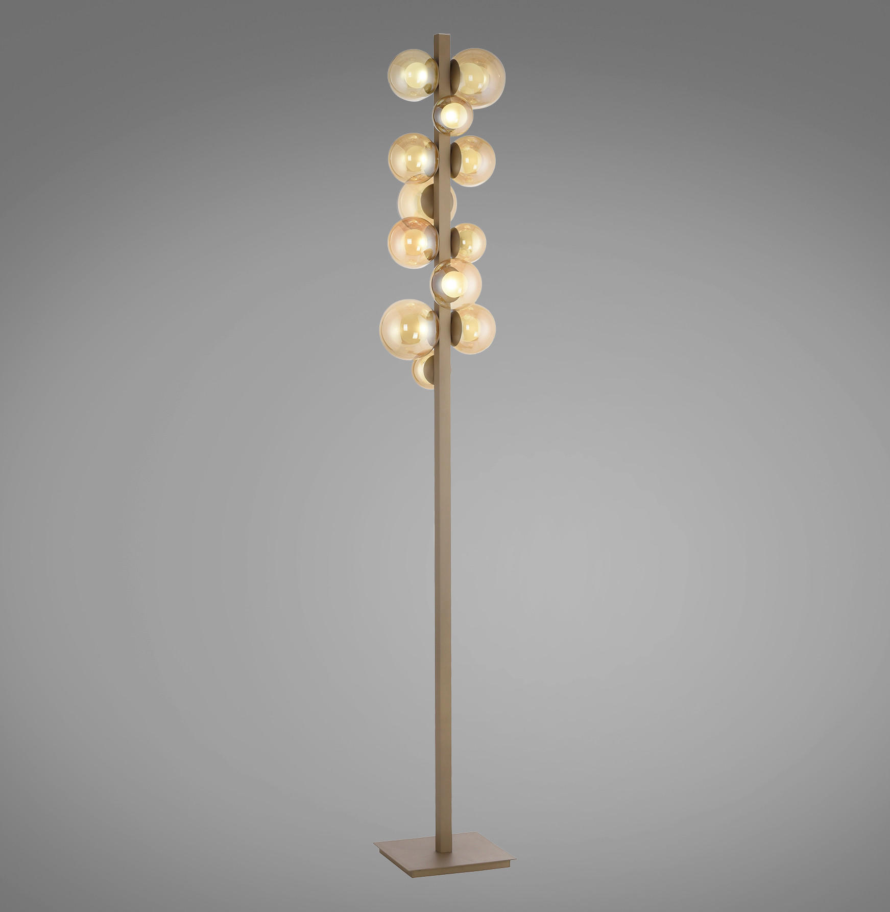 STOJEČA LED-SVETILKA   //2700-5000 K// - barve brona, Basics, kovina/steklo (26/24/160cm)