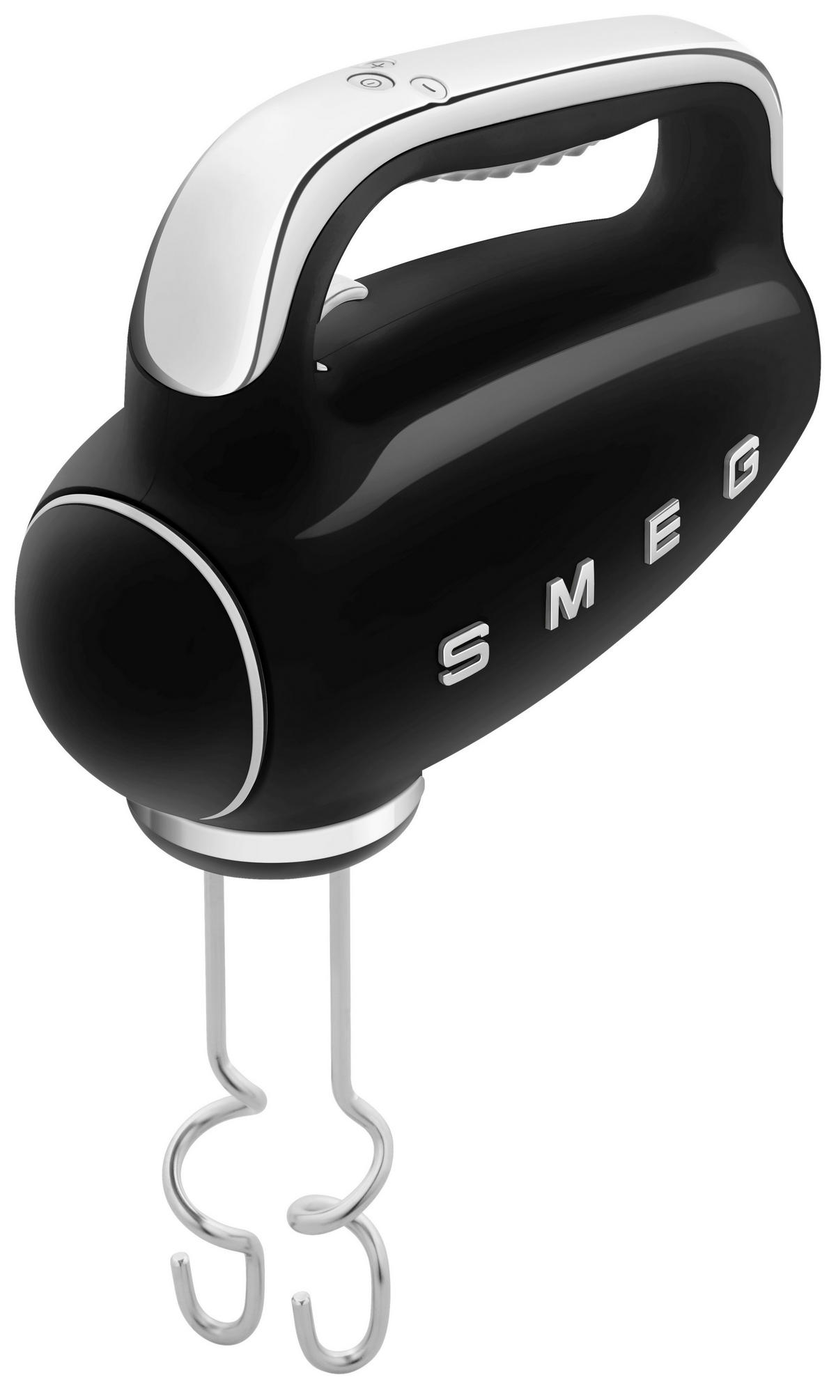 HANDMIXER 50'S STYLE  - Schwarz, Basics, Kunststoff/Metall (22/37,8/22,1cm) - SMEG