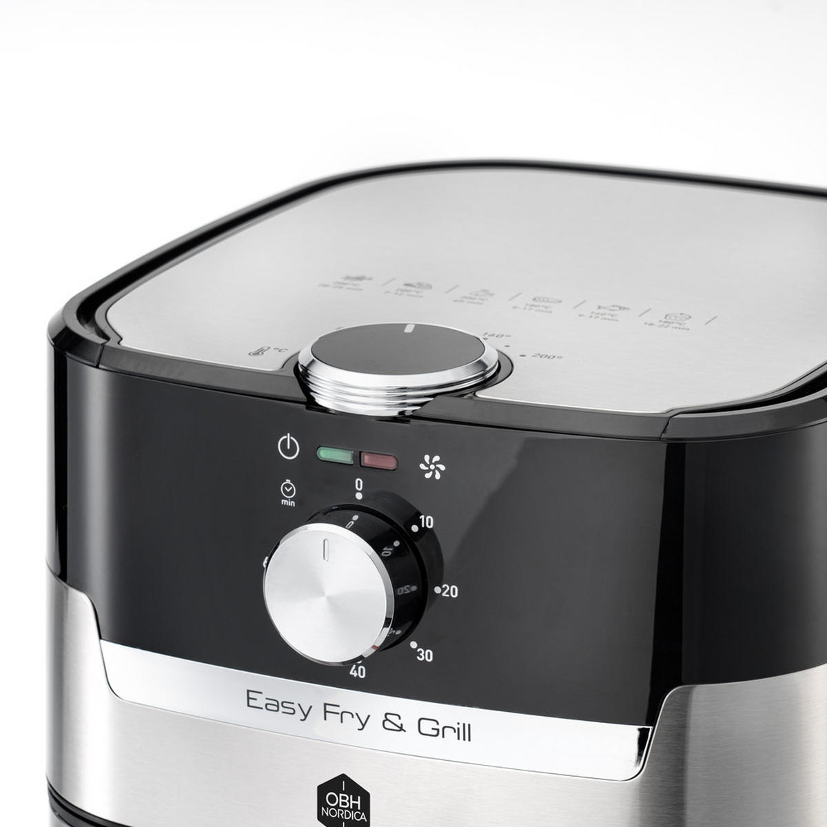 AIRFRYER  - silver/svart, Basics, metall/plast (37/39,8/31,4cm) - Obh Nordica