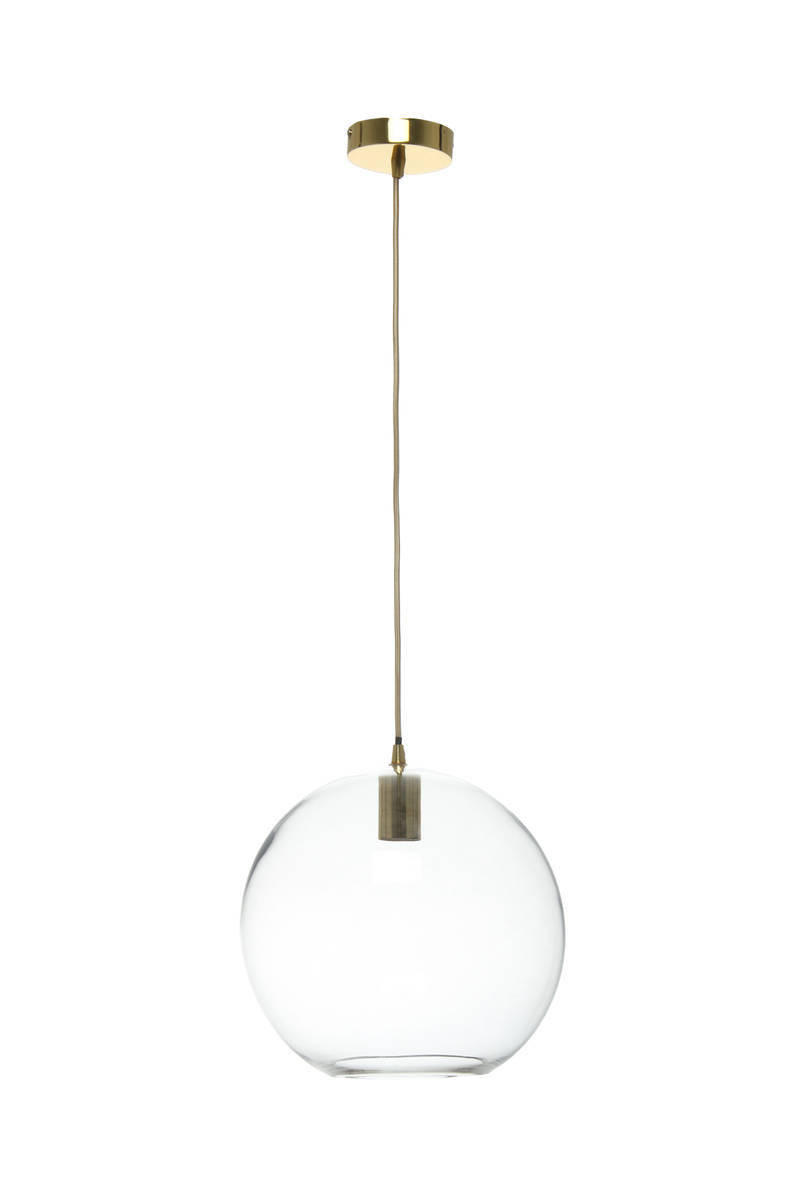 HÄNGELEUCHTE 30/36/30 cm   - Klar/Goldfarben, Trend, Glas (30/36/30cm) - Kayoom
