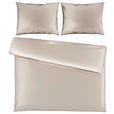 BETTWÄSCHE TANJA Satin 200/200 cm  - Beige, Basics, Textil (200/200cm) - Novel