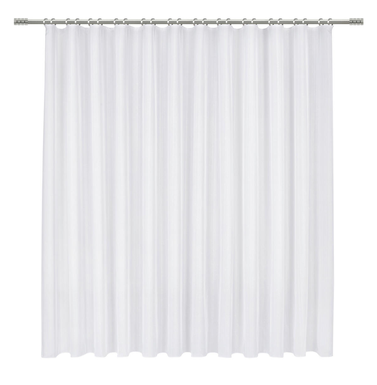 KÉSZFÜGGÖNY áttetsző  - fehér, Basics, textil (300/175cm) - Esposa