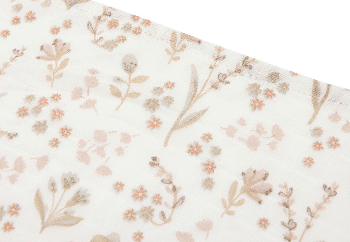 BOMBAŽNE PLENICE  Bloomy   - večbarvno, Basics, tekstil (70/70/0,1cm) - JOLLEIN