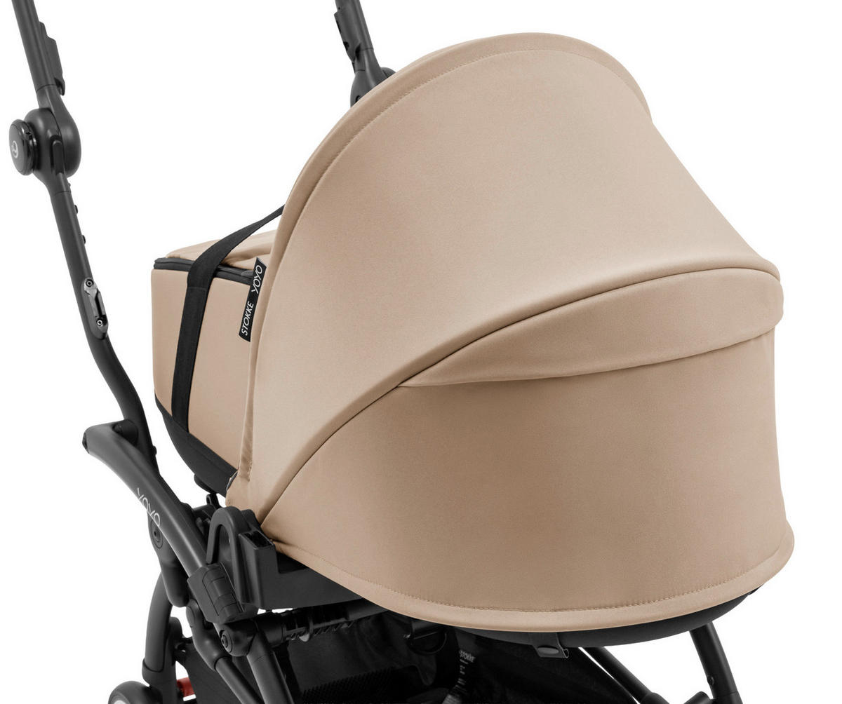 KOŠARA ZA KOLICA    - bež-smeđa, Basics, tekstil (45,5/44/77cm) - Stokke