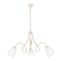 KRONLEUCHTER 65/82 cm   - Bronzefarben, KONVENTIONELL, Glas/Metall (65/82cm)