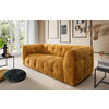 2,5-SITZER in Struktur Goldfarben  - Goldfarben/Schwarz, Design, Kunststoff/Textil (218/72/95cm) - Livetastic