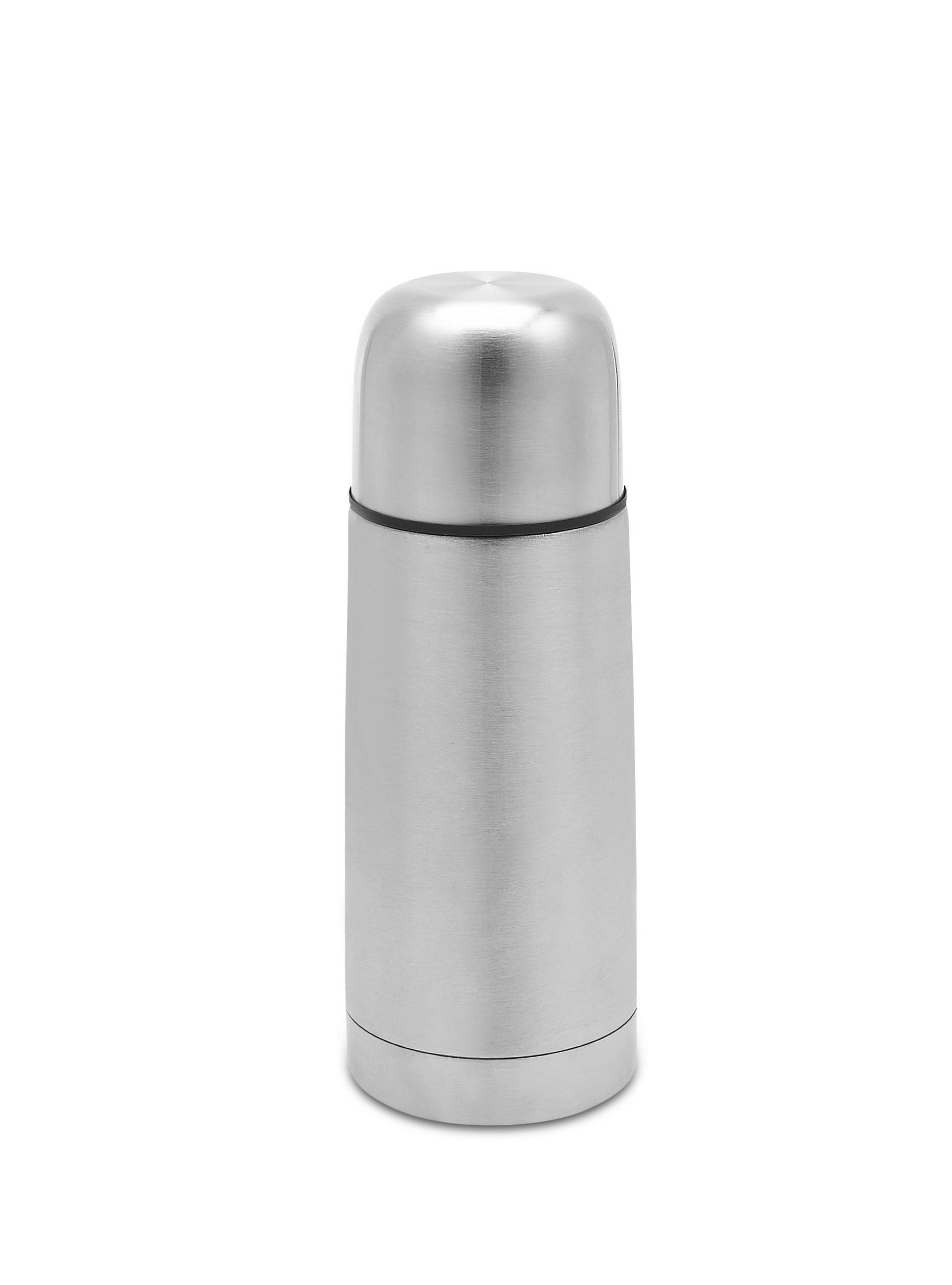 ISOLIERFLASCHE 0,35 l  - Silberfarben, Basics, Metall - My Baby Lou