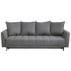 SCHLAFSOFA in Textil Grau  - Schwarz/Grau, Design, Textil (235/70/108cm) - MID.YOU