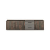 LOWBOARD  in 200/50/45 cm  - Eichefarben/Anthrazit, Design, Holzwerkstoff/Metall (200/50/45cm) - MID.YOU