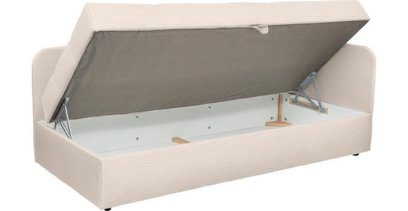 LIEGE  in Cord Creme  - Creme/Schwarz, Basics, Kunststoff/Textil (205/90/95cm) - Xora