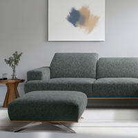 HOCKER Textil Anthrazit  - Chromfarben/Anthrazit, Design, Holz/Textil (95/46/80cm) - Livetastic