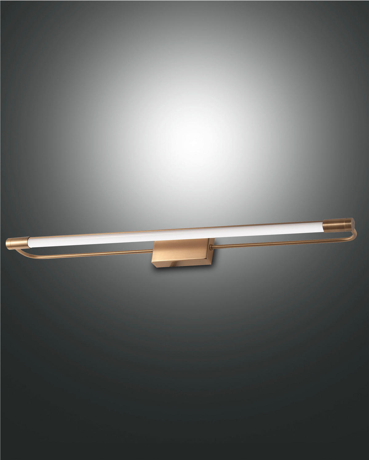 BADEZIMMER-WANDLEUCHTE - Design, Kunststoff/Metall (60/5/8cm) - Fabas Luce