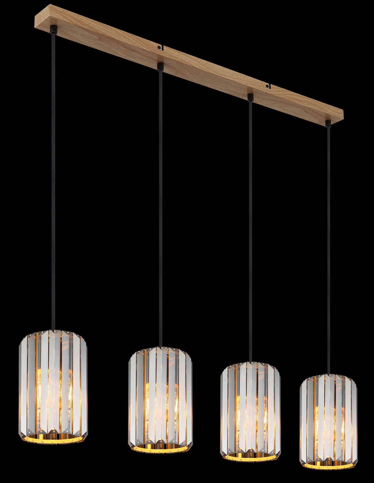 HÄNGELEUCHTE RUN 88/13,5/120 cm   - Braun/Grau, Trend, Glas/Metall (88/13,5/120cm)