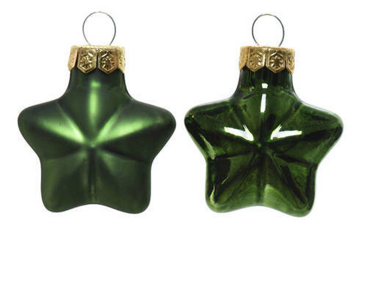 CHRISTBAUMKUGEL-SET 12-teilig  - Dunkelgrün, LIFESTYLE, Glas (4/4,5cm)
