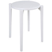 HOCKER in Kunststoff Weiß  - Weiß, Trend, Kunststoff (30/46/30cm) - Ambia Home