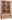 VITRINE Sheesham massiv Sheeshamfarben Einlegeböden  - Messingfarben/Sheeshamfarben, LIFESTYLE, Glas/Holz (104/182/44cm) - Landscape
