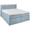 BOXSPRINGBETT 180/200 cm  in Türkis  - Türkis/Schwarz, KONVENTIONELL, Kunststoff/Textil (180/200cm) - Carryhome