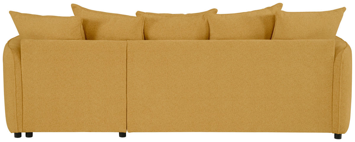ECKSOFA in Chenille Senfgelb  - Senfgelb, Design, Textil (254/160cm) - MID.YOU