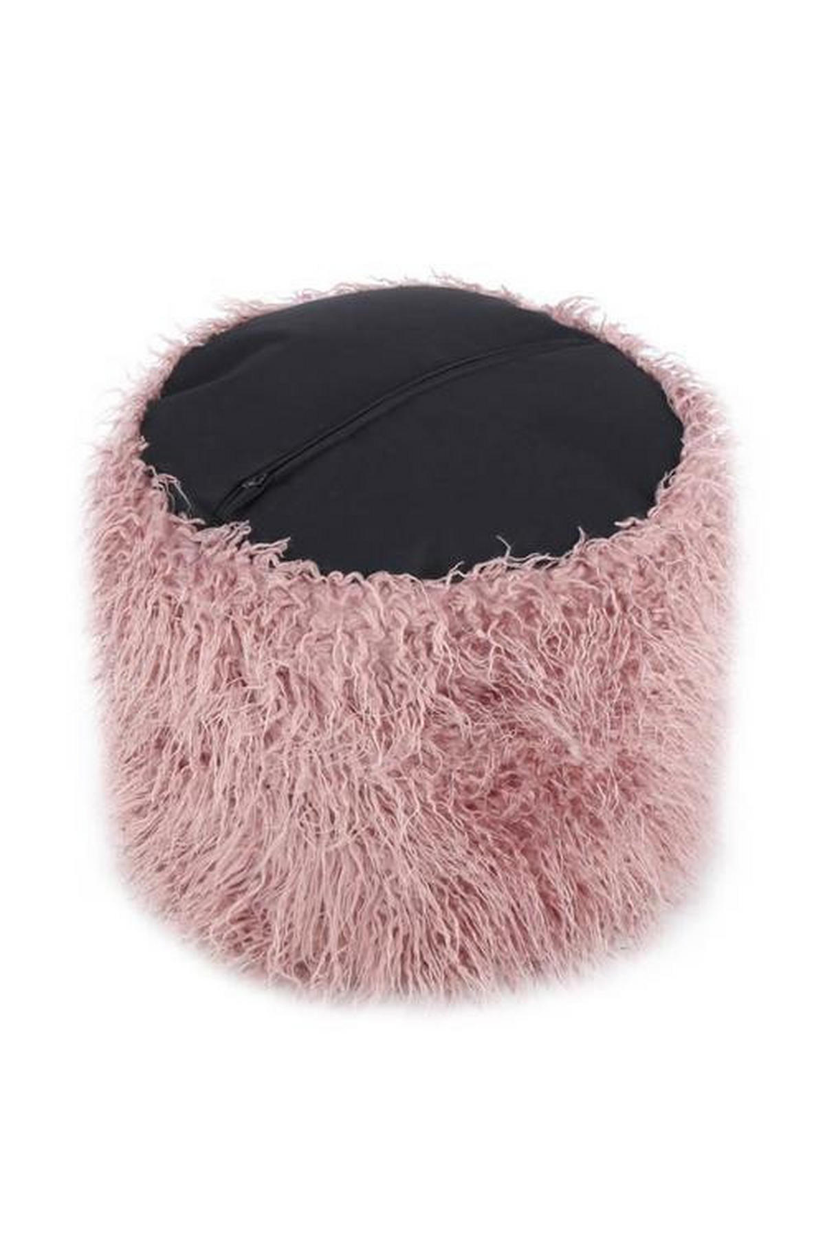 TABURETKA „PUFF“, 45/38/45 cm - ružová, Basics, plast (45/38/45cm)
