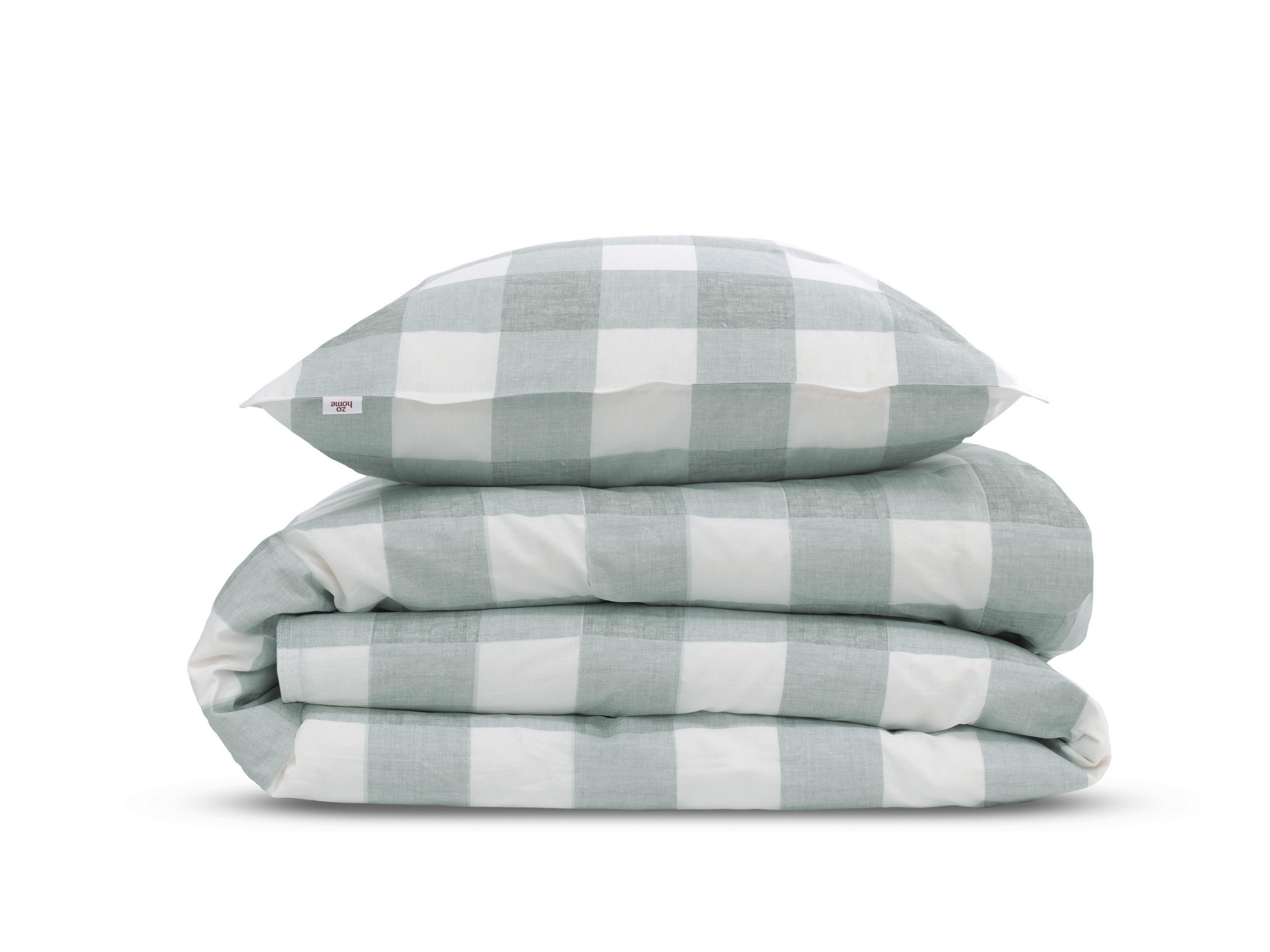 BETTWÄSCHE 2-teilig Quattro-di-Lino Renforcé 135/200 cm  - Hellgrau, Basics, Textil (135/200cm)