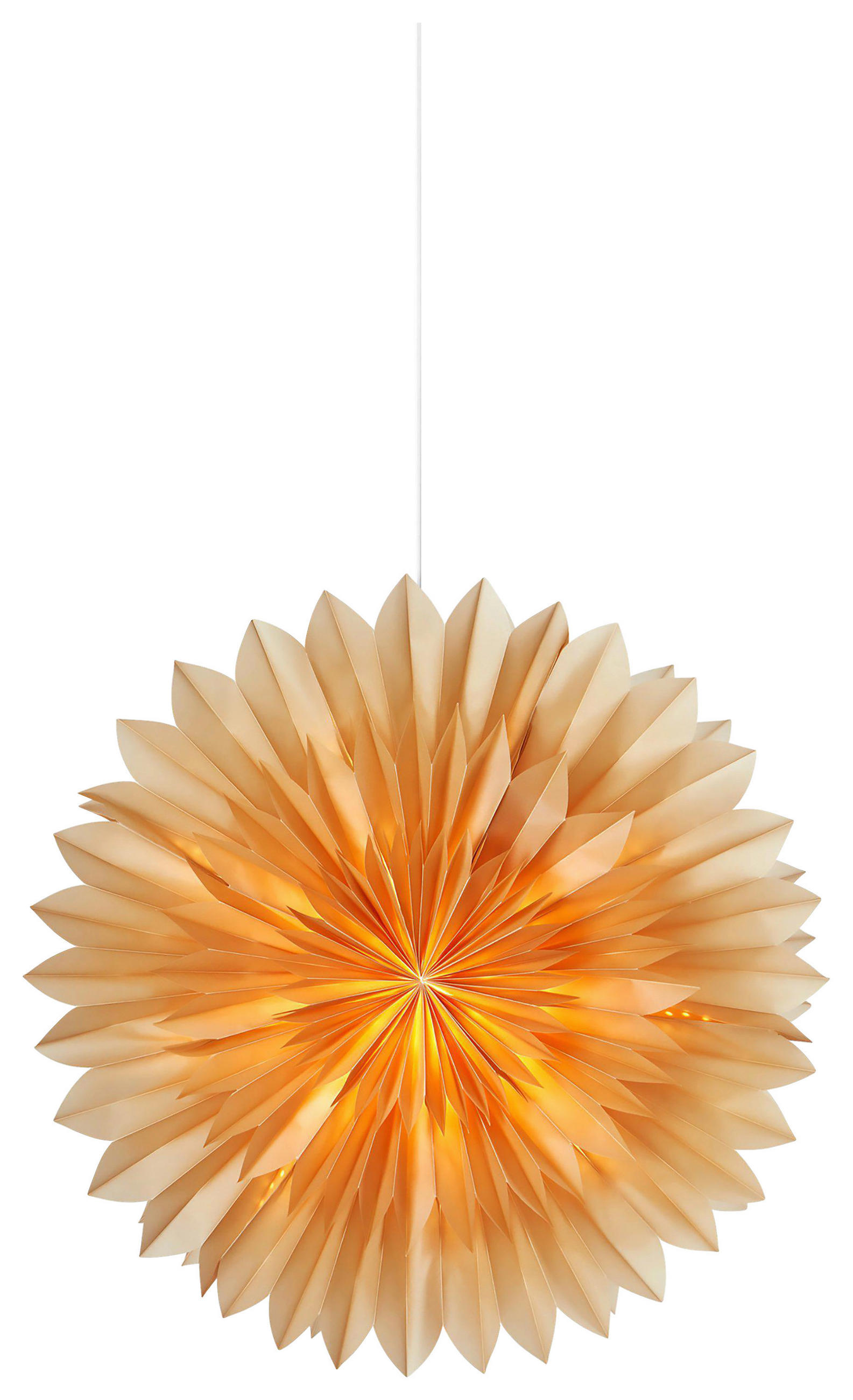 LED-DEKOLEUCHTE  - Bernsteinfarben, Basics, Papier (58/58/16cm) - Markslöjd