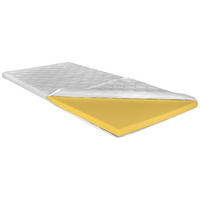 VRCHNÝ MATRAC, 90/200 cm - svetlomodrá/biela, Basics, textil (90/200cm) - Sleeptex