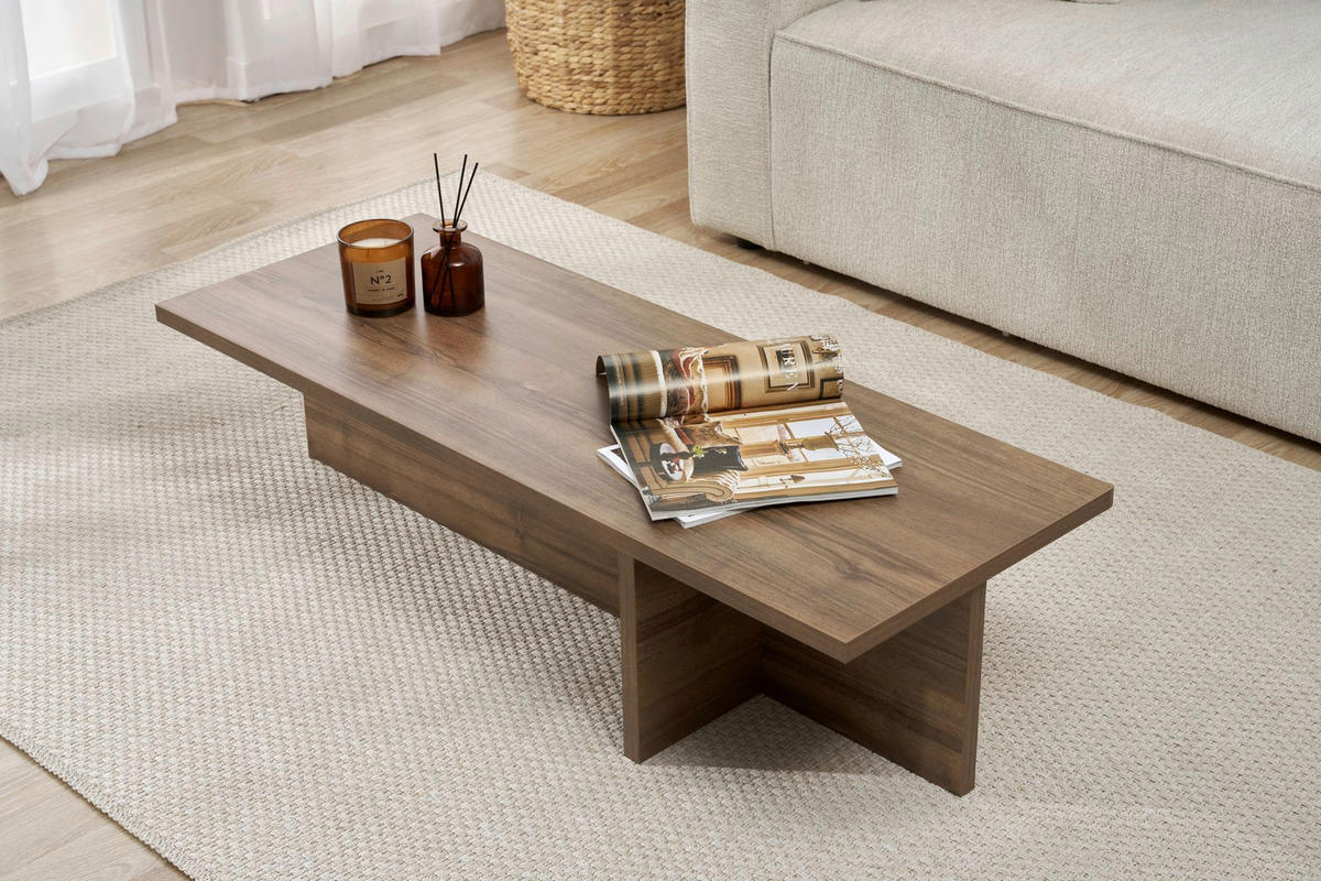 COUCHTISCH Walnussfarben  - Walnussfarben, MODERN, Holzwerkstoff (120/30/45cm) - MID.YOU