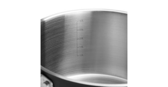 KOCHTOPFSET 4-teilig  - Klar/Schwarz, Basics, Glas/Metall - Homeware Profession.