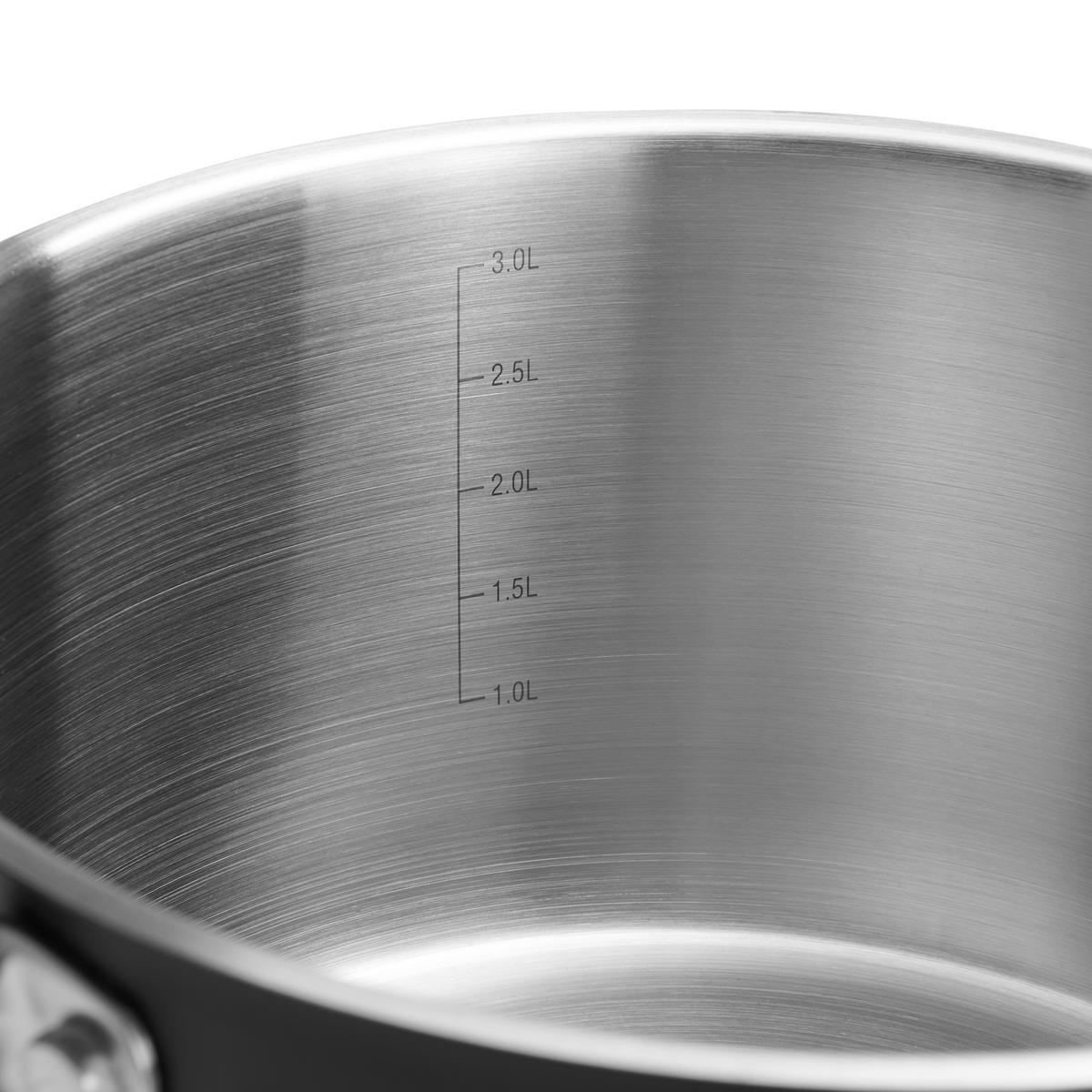 SET ŠERPI 4 dela  - prozirna/crna, Osnovno, staklo/metal - Homeware Profession.