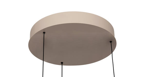 LED-HÄNGELEUCHTE 46.5/180 cm  - Sandfarben, Design, Metall (46.5/180cm) - Dieter Knoll