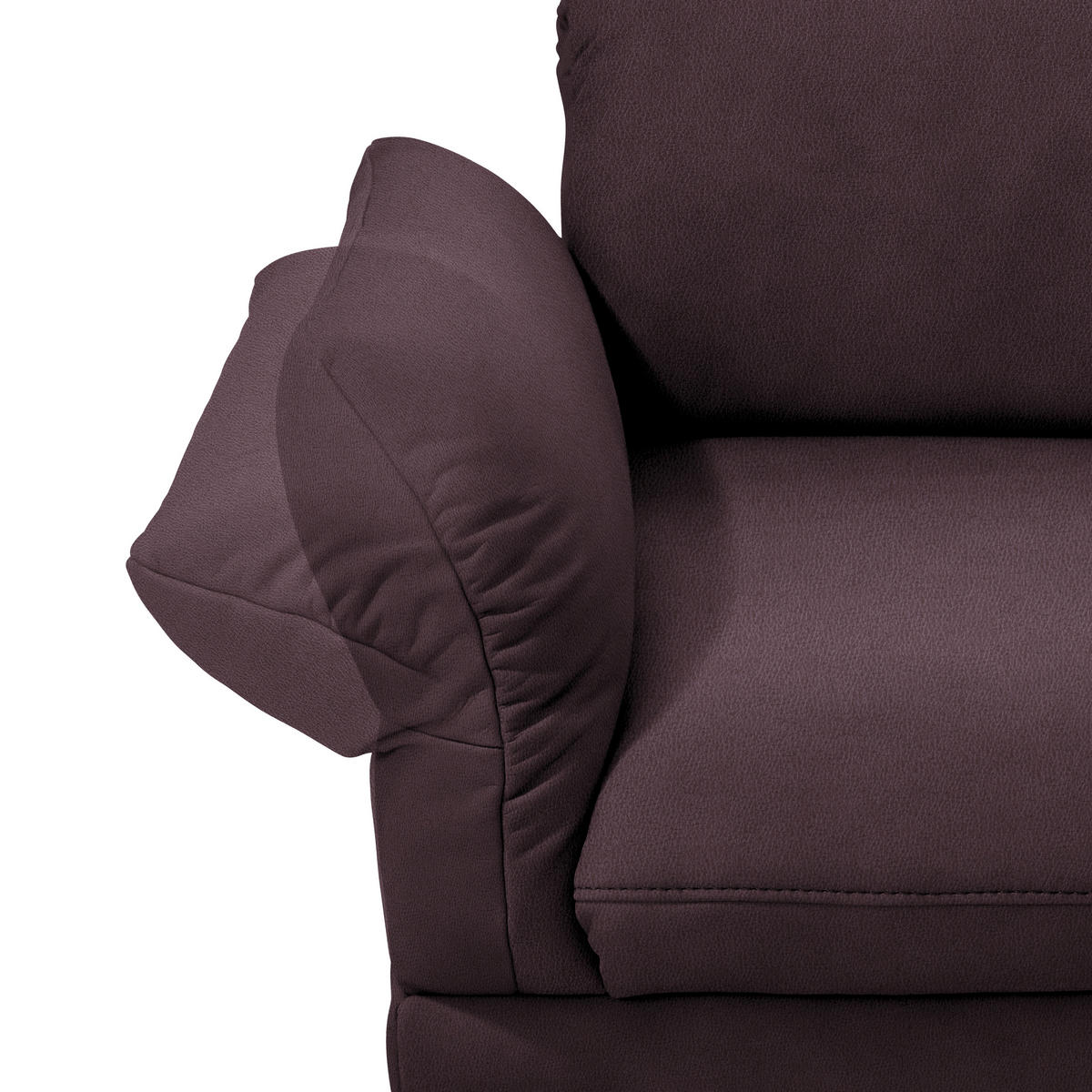ECKSOFA in Echtleder Dunkelbraun  - Anthrazit/Dunkelbraun, Design, Leder/Metall (308/173cm) - Joop!