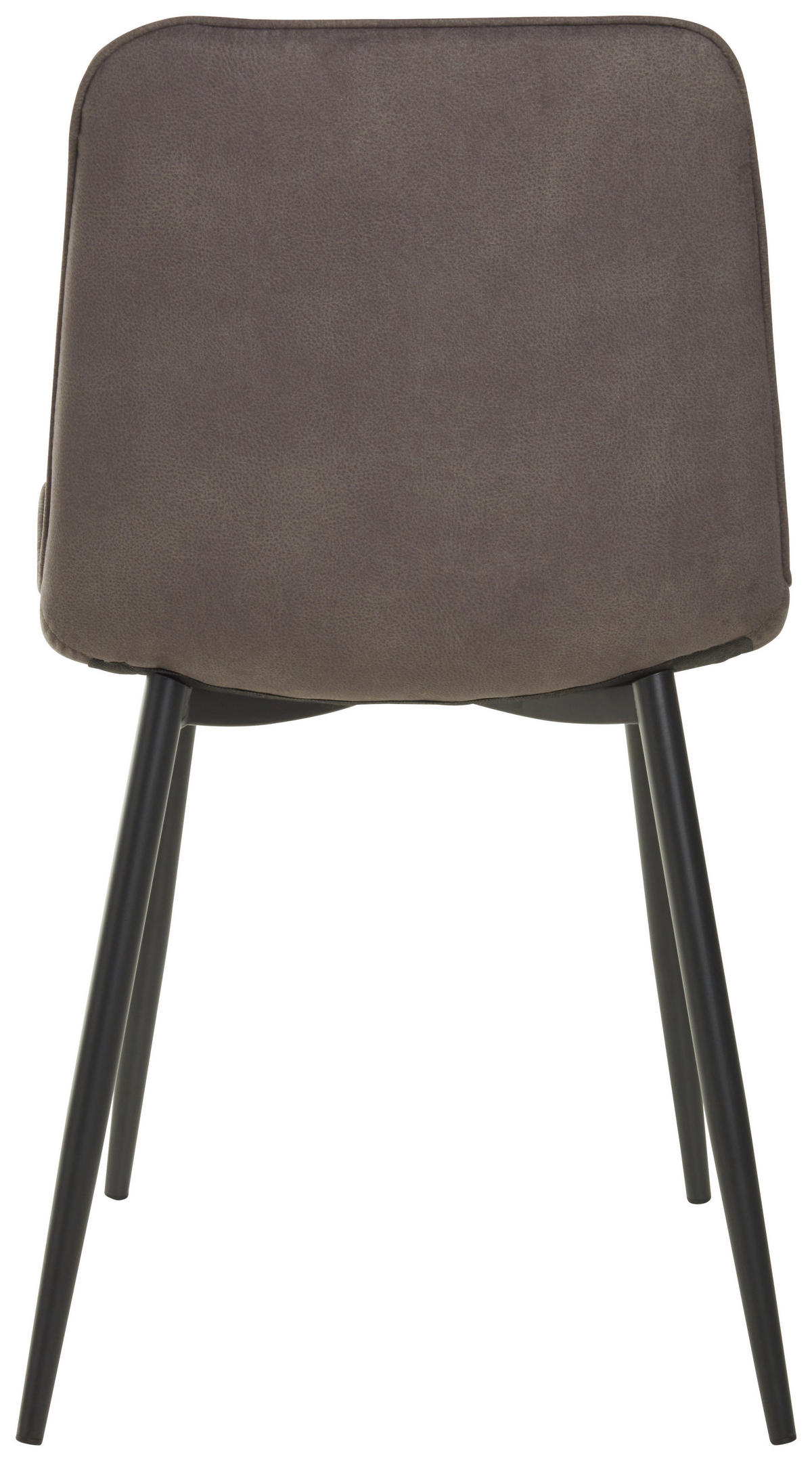 STUHL Webstoff Dunkelgrau  - Dunkelgrau/Schwarz, MODERN, Textil/Metall (47/84/52cm) - Livetastic