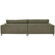 ECKSOFA Olivgrün Feincord  - Schwarz/Olivgrün, Design, Textil/Metall (293/207cm) - Dieter Knoll