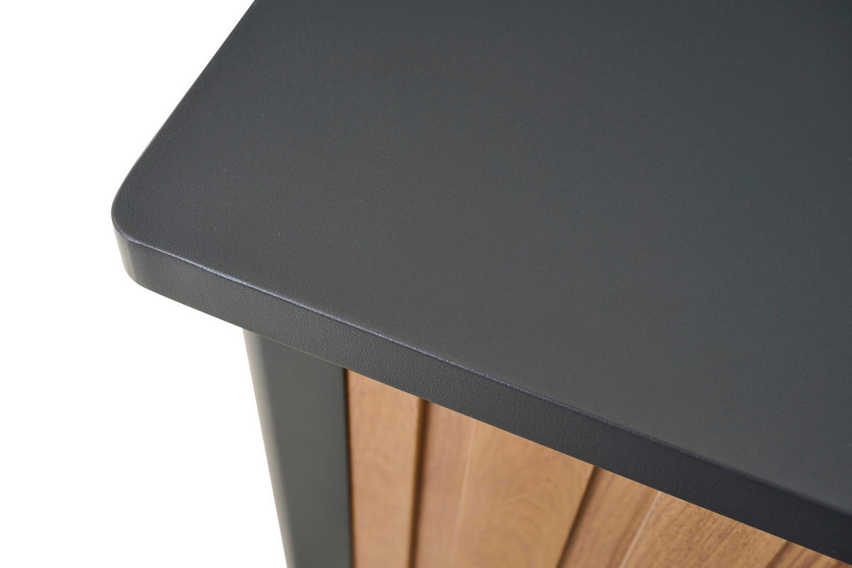 KISSENBOX 59/75/135 cm  - Braun, MODERN, Metall (59/75/135cm) - Siena Garden