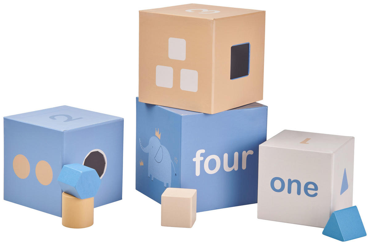 SKLADACIA VEŽA - viacfarebná, Natur, kompozitné drevo/papier - Avelia