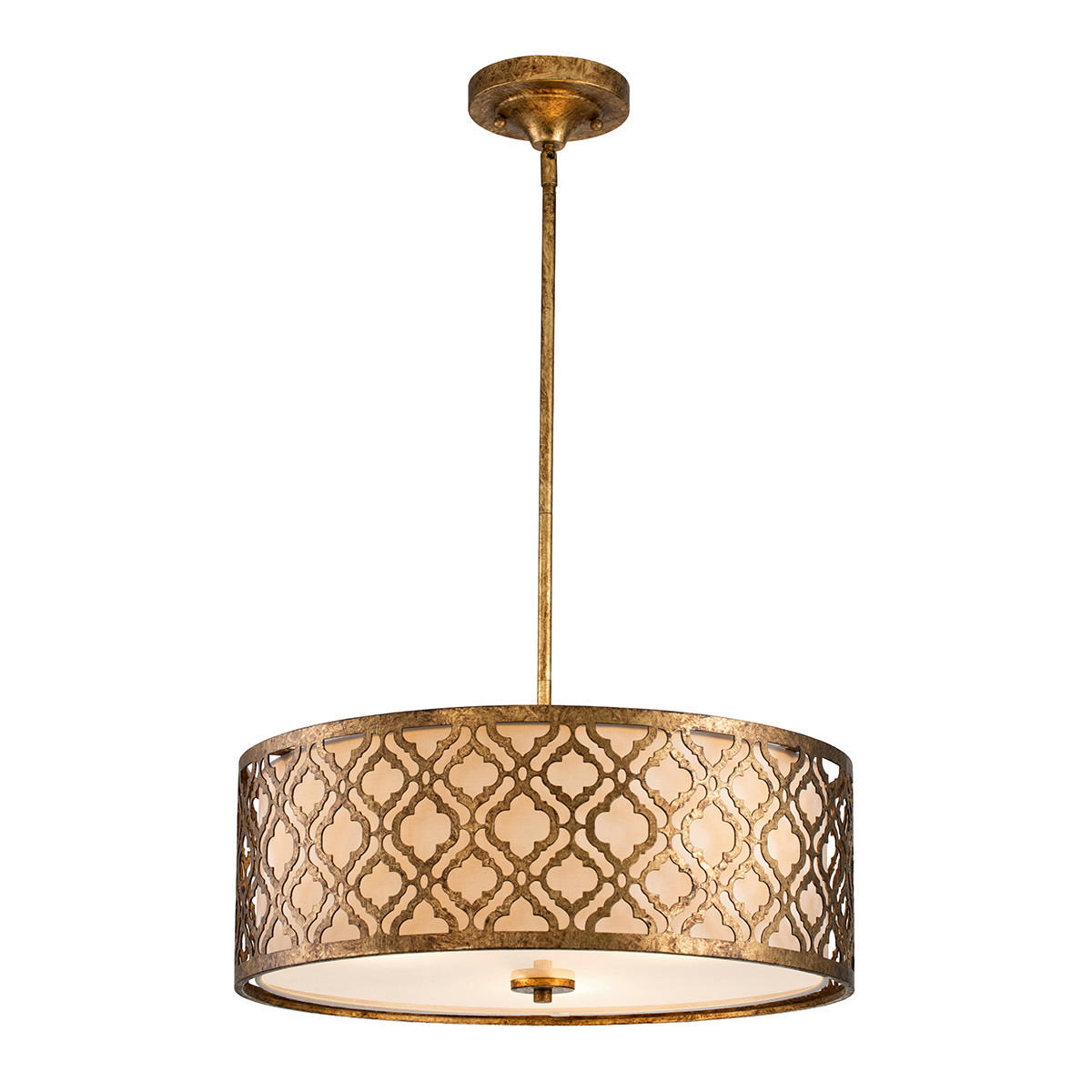 HÄNGELEUCHTE Elstead Arabella 34.3/48.3 cm   - Goldfarben, LIFESTYLE, Metall (34.3/48.3cm) - Elstead Lighting