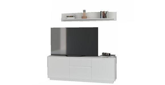 TV-ELEMENT Weiß 169/180/38 cm - Weiß, MODERN, Holzwerkstoff (169/180/38cm) - Carryhome