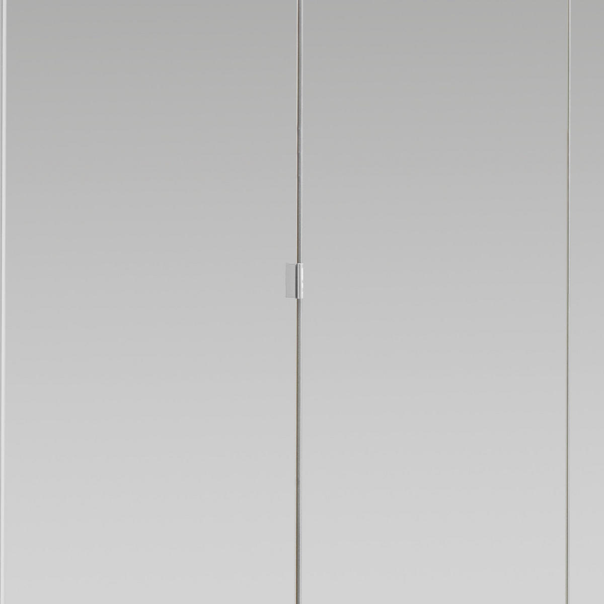 DREHTÜRENSCHRANK in Weiss  - Weiss/Alufarben, Konventionell, Glas/Holzwerkstoff (180/199/58cm) - MID.YOU
