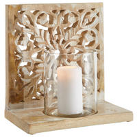WINDLICHT Ahornfarben  - Ahornfarben, Trend, Holz (25/27/16cm)