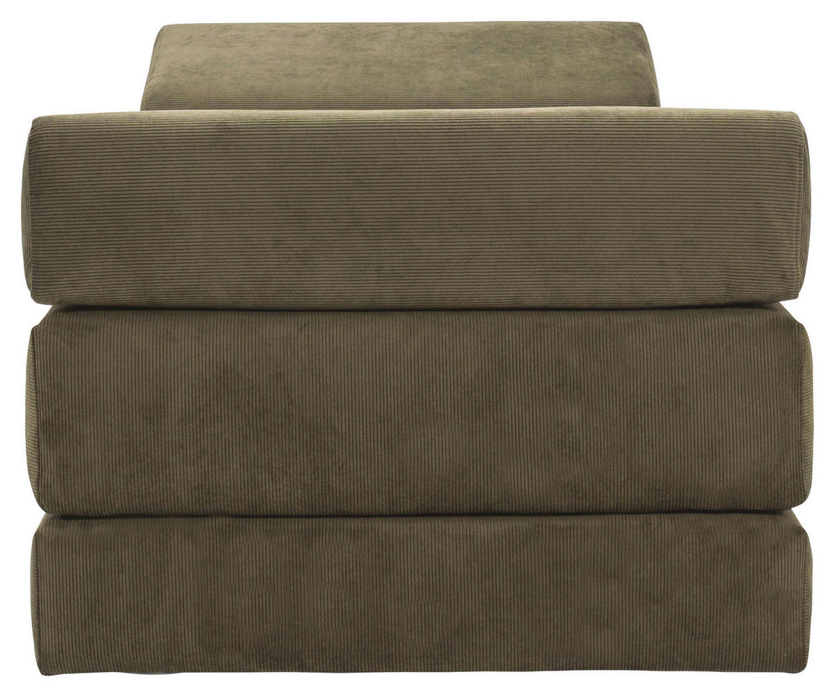 SCHLAFSOFA Flachgewebe Grün  - Eichefarben/Grün, Design, Holz/Textil (200/82/80cm) - Niels Andersson