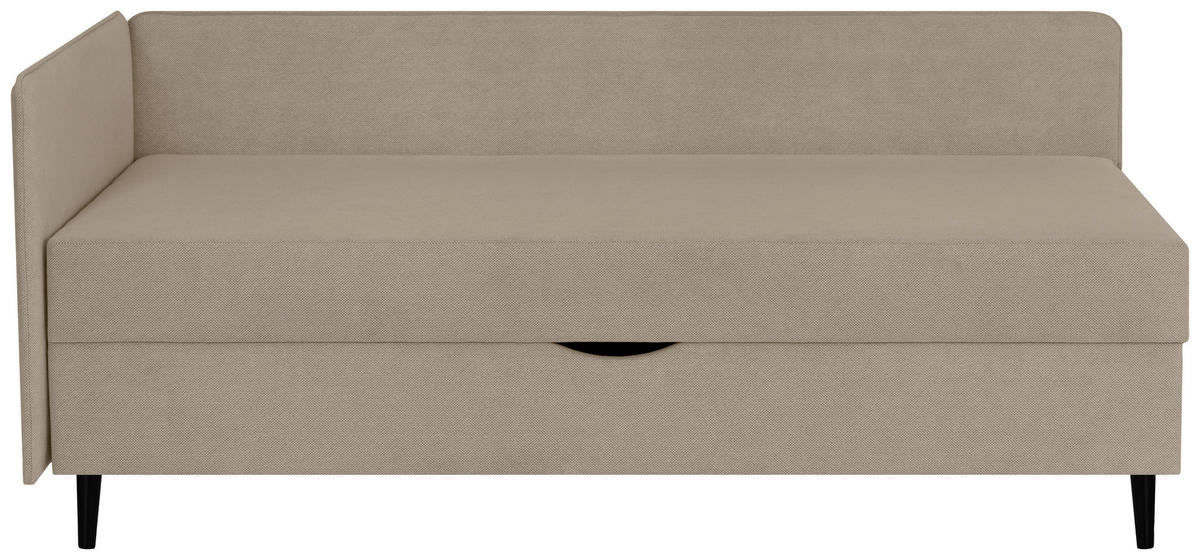 AMERICKÁ POSTEĽ, 90/200 cm, béžová - béžová, Konventionell, textil (90/200cm) - P & B