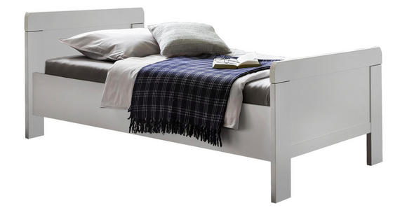 BETT 100/200 cm - Weiß, KONVENTIONELL (100/200cm) - Cantus
