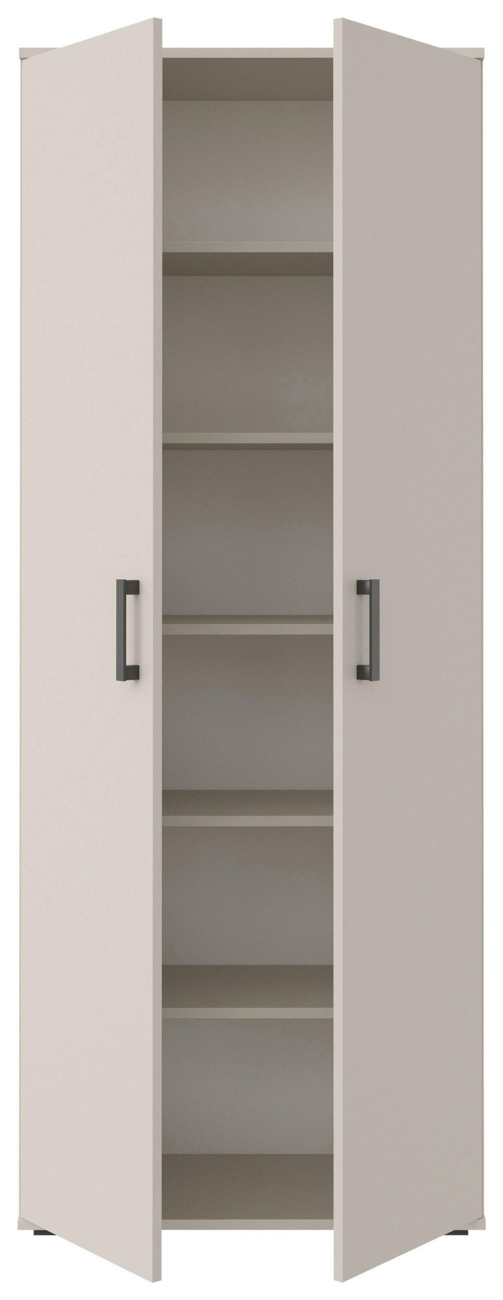 MEHRZWECKSCHRANK 70/178,9/33,4 cm  in Kaschmir  - Kaschmir/Schwarz, KONVENTIONELL, Holzwerkstoff/Kunststoff (70/178,9/33,4cm) - Xora