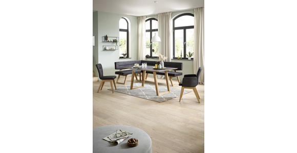 ESSTISCH in Holz, Kunststoff 160/100/76 cm - Eichefarben/Grau, KONVENTIONELL, Holz/Kunststoff (160/100/76cm) - Dieter Knoll