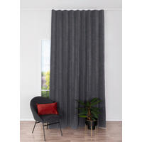 Draperie Confecționată black-out (nu permite trecerea luminii)  - gri, Basics, textil (24/31/4cm)